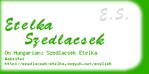 etelka szedlacsek business card